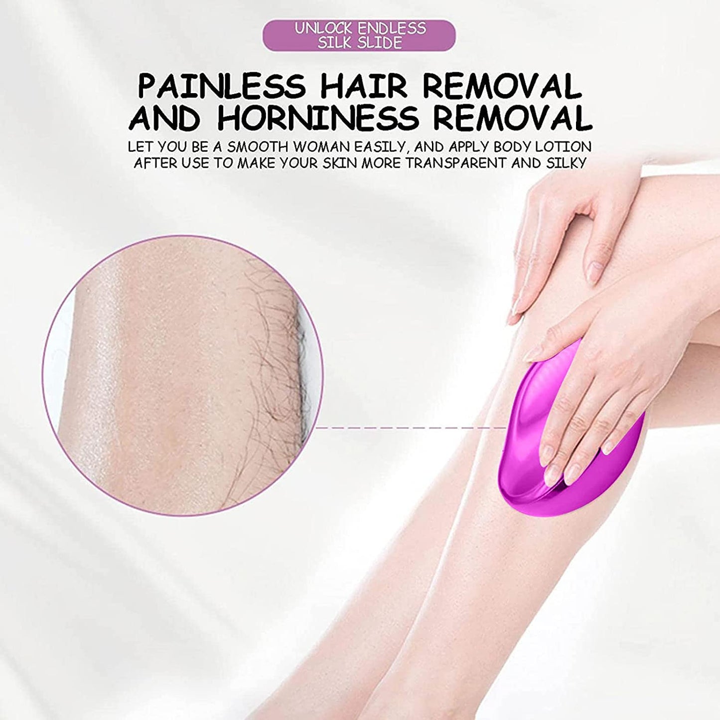 Crystal Hair Eraser Painless Mini Epilator for Smooth Skin (Random Color)