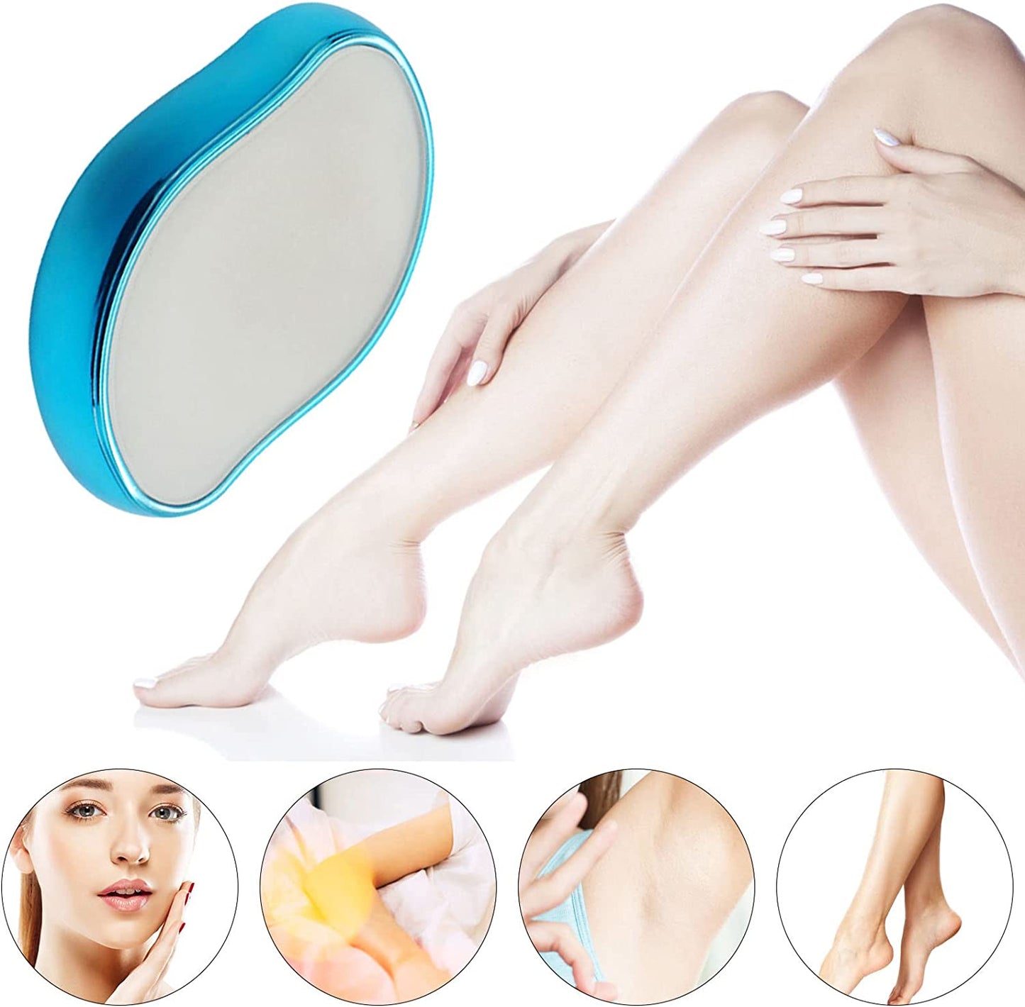 Crystal Hair Eraser Painless Mini Epilator for Smooth Skin (Random Color)