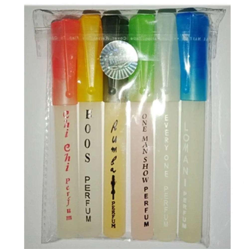 Set of 6 Pocket-Sized Women’s Perfumes 8ml Each