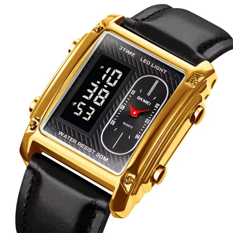 Skmei 1868 Men's Luxury Watch Digital Analog (Full Black, No Box)