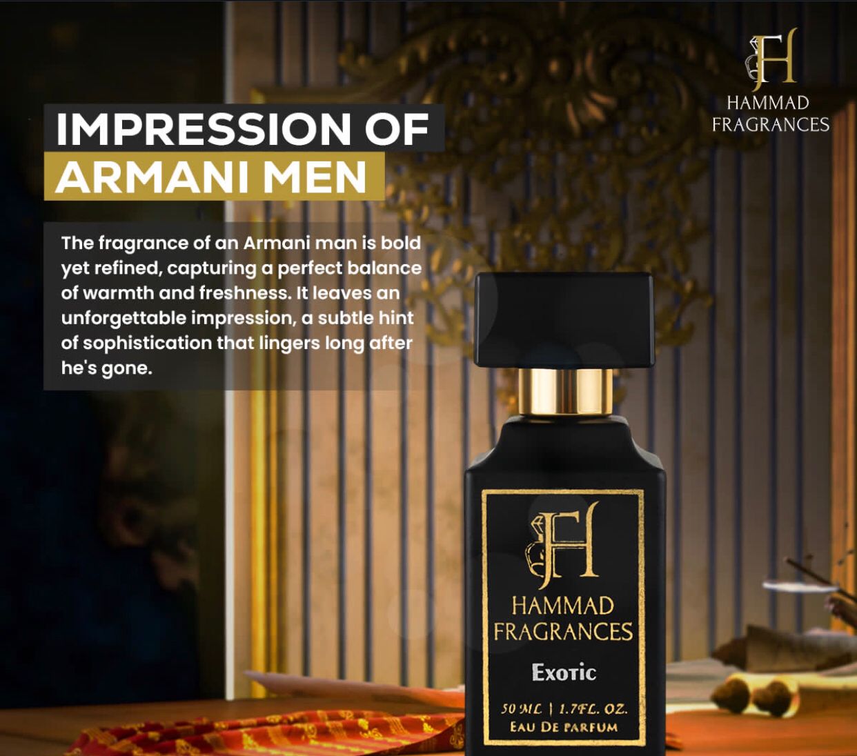Hammad Empire EDP Perfume for Men Long-Lasting 50ml