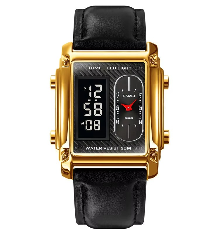 Skmei 1868 Men's Luxury Watch Digital Analog (Full Black, No Box)