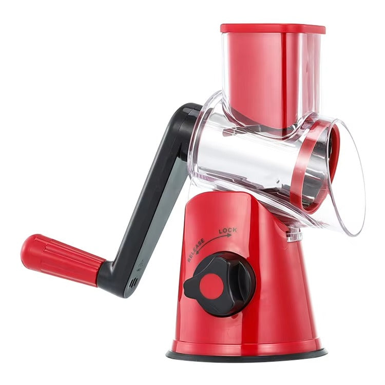Tabletop Drum Grater 3-in-1 Manual Slicer, Cutter & Grater (Random Color)