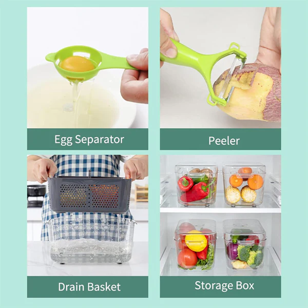22-Pcs Vegetable Cutter Set Multifunctional Slicer, Dicer & Chopper