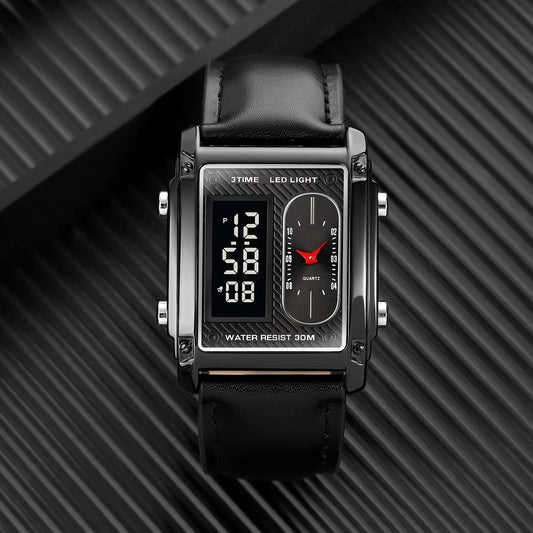 Skmei 1868 Men's Luxury Watch Digital Analog (Full Black, No Box)
