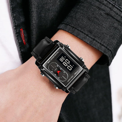 Skmei 1868 Men's Luxury Watch Digital Analog (Full Black, No Box)